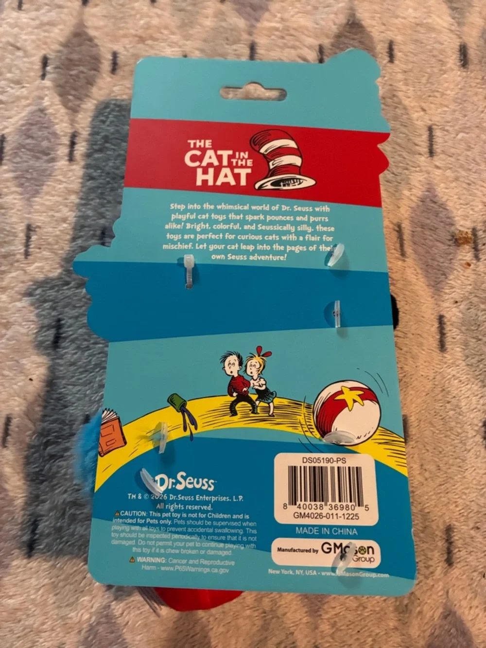 Dr. Seuss Thing 1 Plush Toy Duo in Blue, Red, White